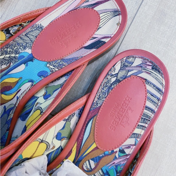 Hermes Kelly Buckle leather Mules - Picture 4 of 5